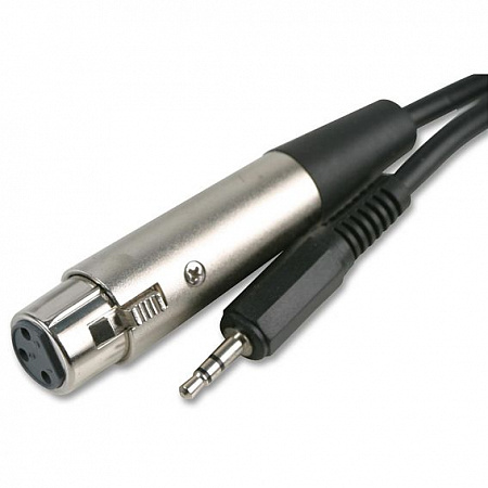 XLR 3pin female - minijack 3.5mm 0.5м