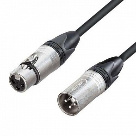 XLR 3pin female-male 3м