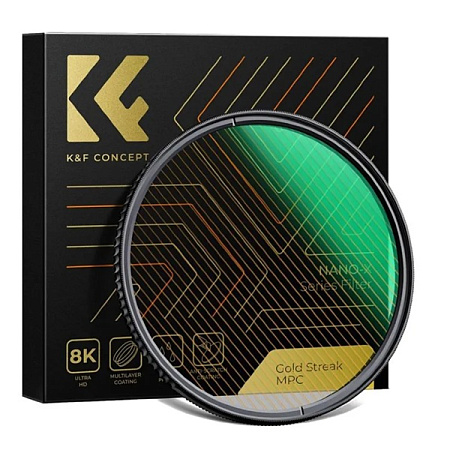 Фильтр эффектный K&F Concept Nano-X MRC Gold Streak 82мм