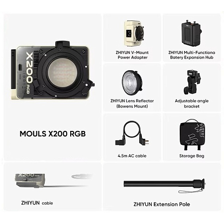 Zhiyun MOLUS X200 RGB COB Light Combo