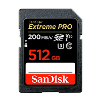 SDXC 512Gb SanDisk Extreme Pro 200/140 Mb/s