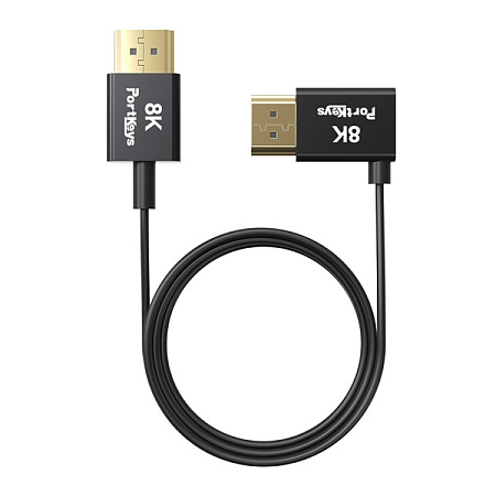 Кабель HDMI - HDMI Portkeys Ultra-Thin 10-Core Coaxial HDMI 8k Cable 1м
