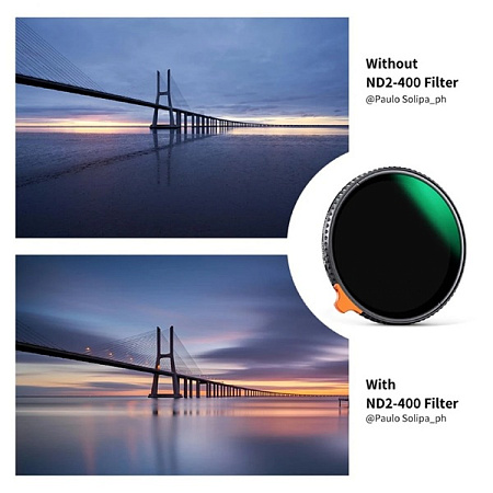 Фильтр K&F Concept Nano-X Variable ND2-400 MRC 82 мм
