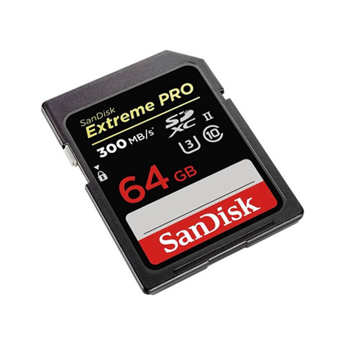 SDXC 64Gb SanDisk Extreme Pro UHS-II 300/260 Mb/s SDXC 64Gb SanDisk Extreme Pro UHS-II 300/260 Mb/s