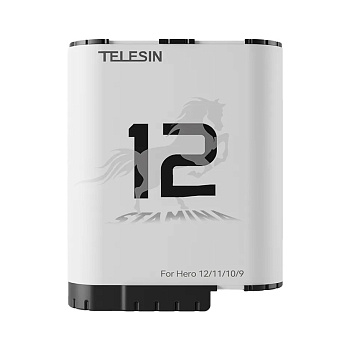 Аккумулятор Telesin Stamina для GoPro Hero 9/10/11/12 Аккумулятор Telesin Stamina для GoPro Hero 9/10/11/12